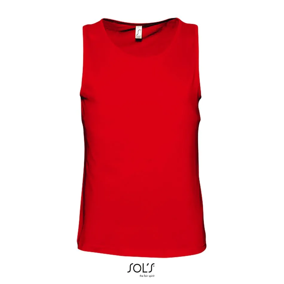 Camiseta Hombre Sin Mangas SOL'S JUSTIN ROJO