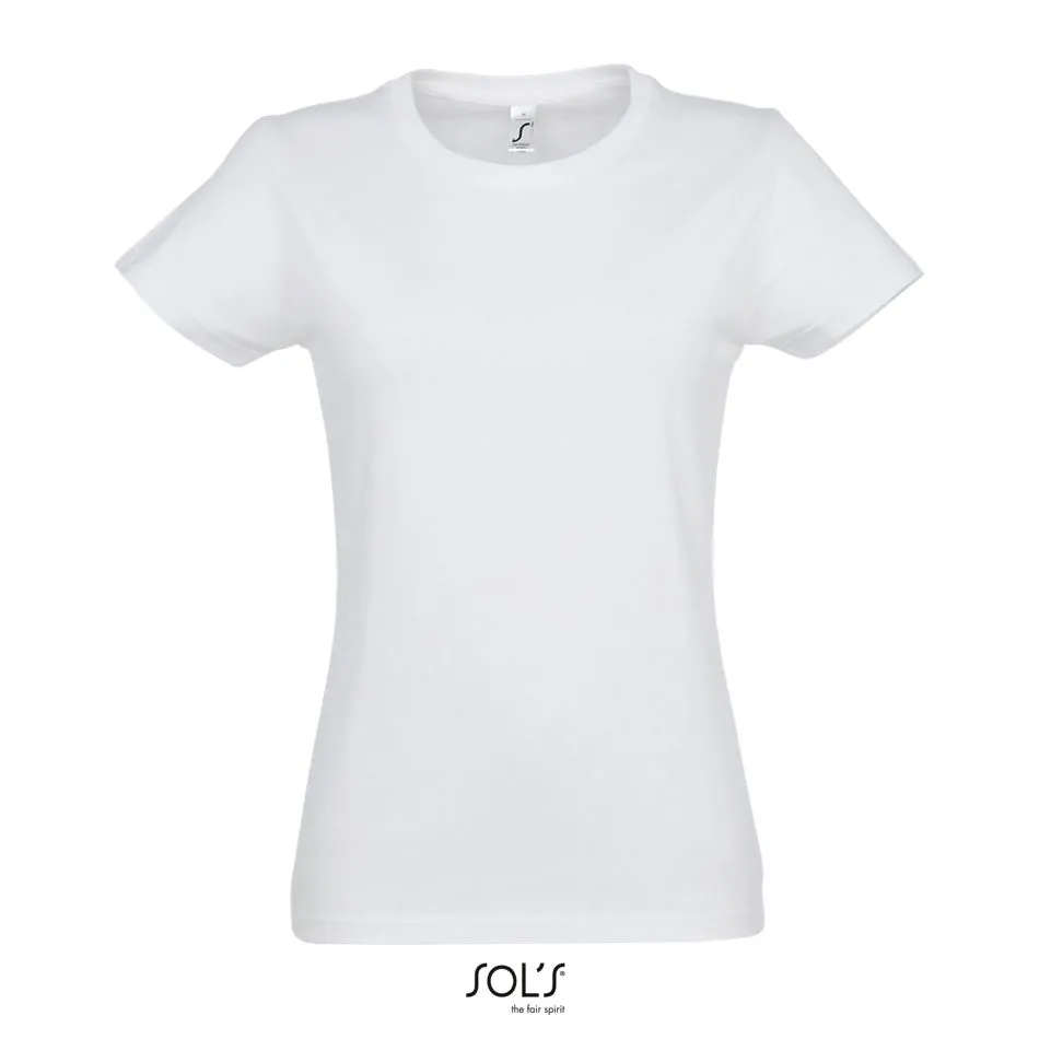 Camiseta Mujer Cuello Redondo SOL'S IMPERIAL WOMEN Blanco Profundo