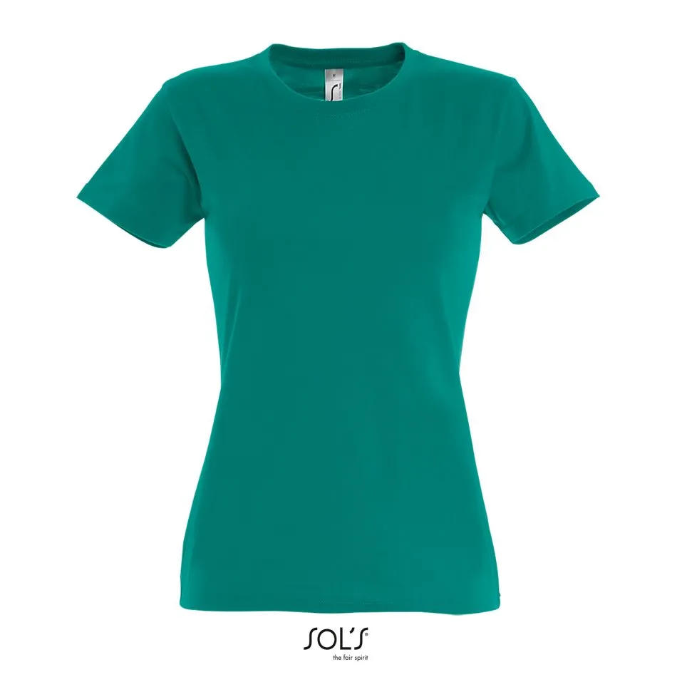 Camiseta Mujer Cuello Redondo SOL'S IMPERIAL WOMEN ESMERALDA