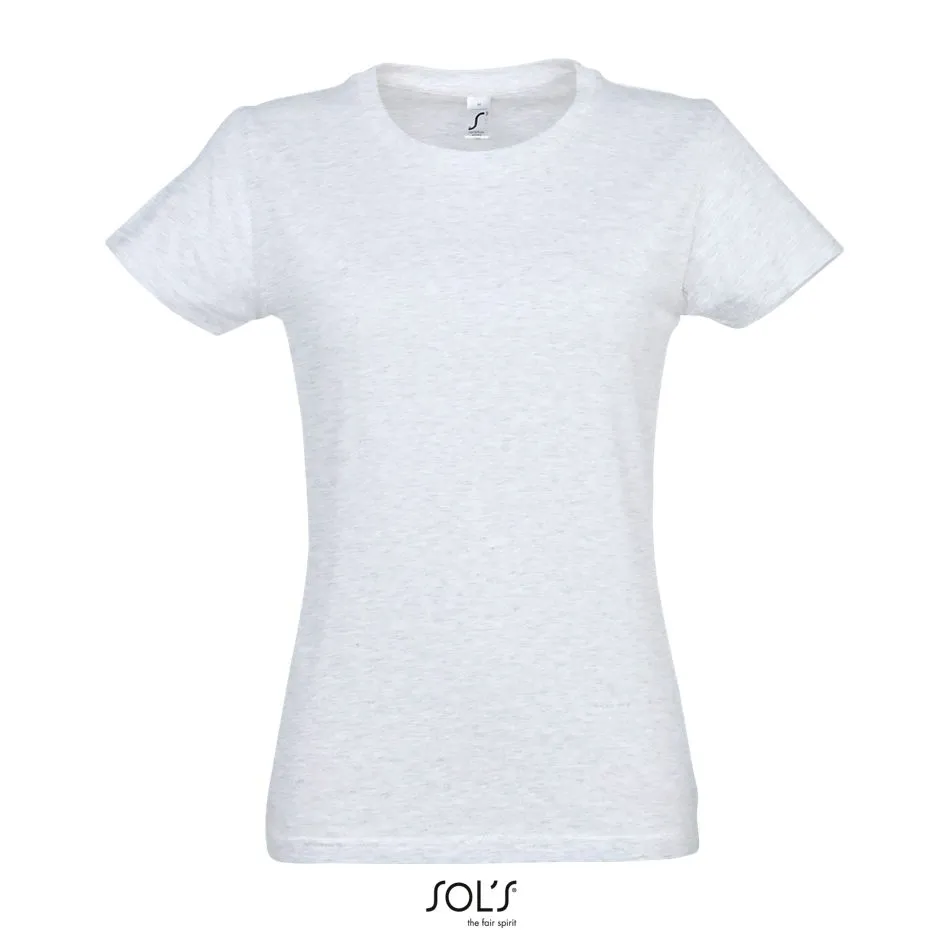 Camiseta Mujer Cuello Redondo SOL'S IMPERIAL WOMEN ASH