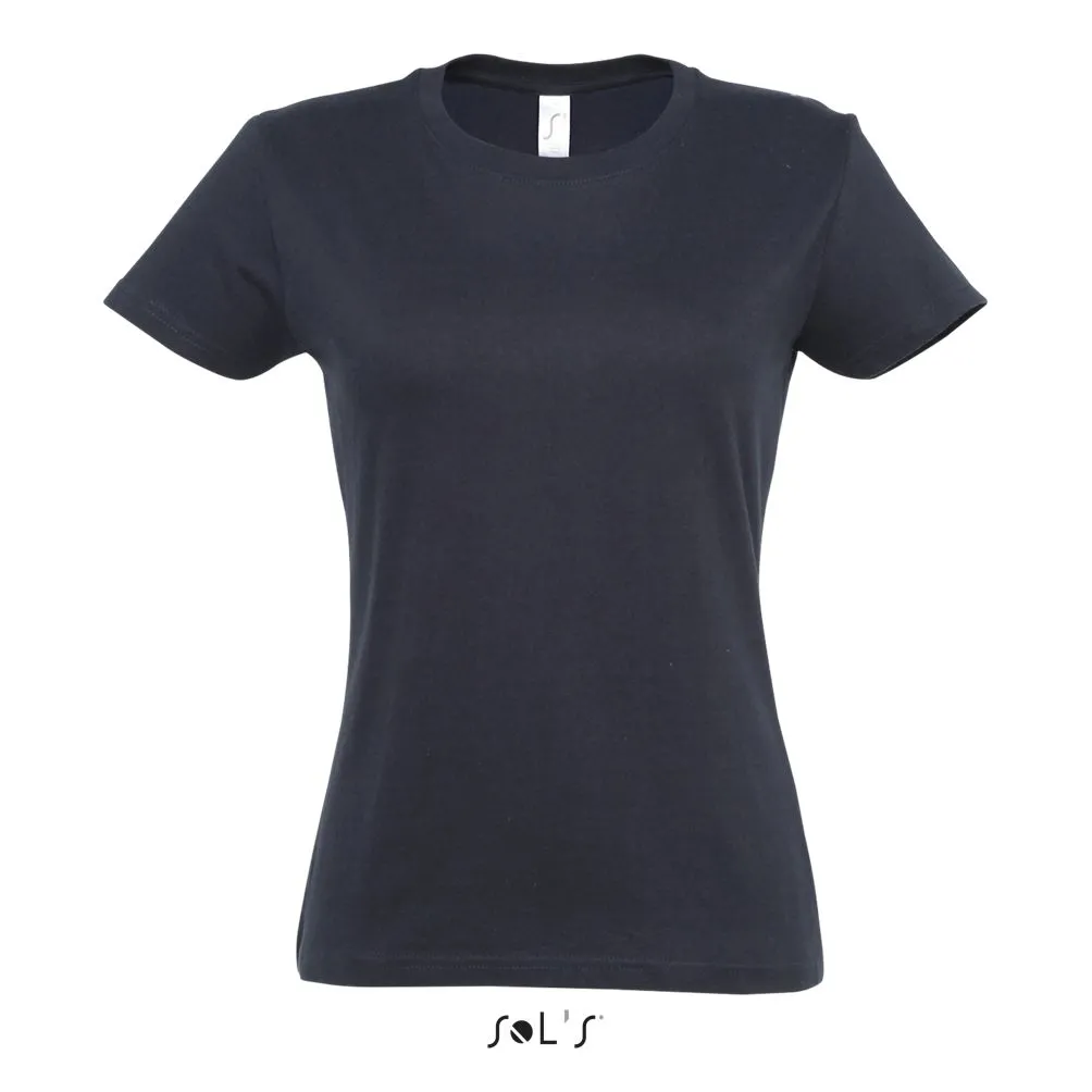 Camiseta Mujer Cuello Redondo SOL'S IMPERIAL WOMEN AZUL MARINO