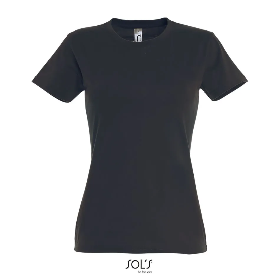 Camiseta Mujer Cuello Redondo SOL'S IMPERIAL WOMEN GRIS RATÓN