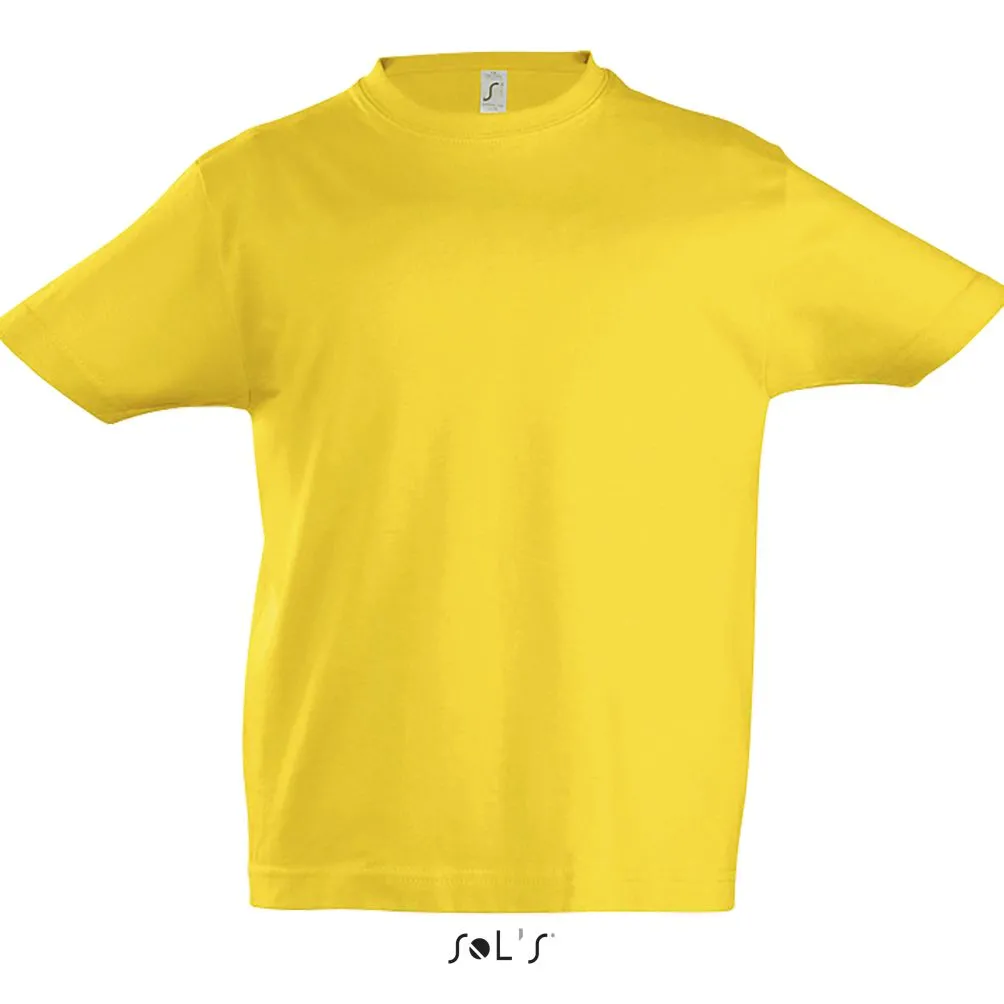 Camiseta Niño Cuello Redondo SOL'S IMPERIAL KIDS AMARILLO