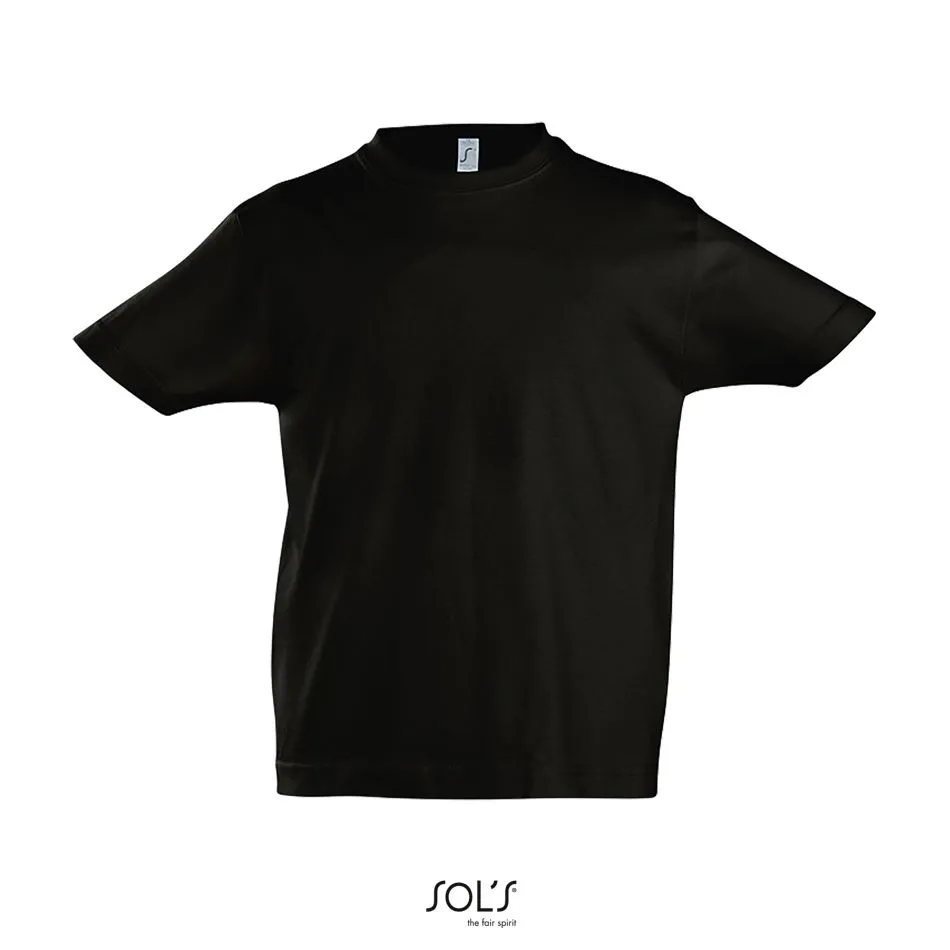 Camiseta Niño Cuello Redondo SOL'S IMPERIAL KIDS NEGRO PROFUNDO