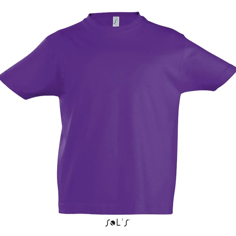 Camiseta Niño Cuello Redondo SOL'S IMPERIAL KIDS MORADO OSCURO