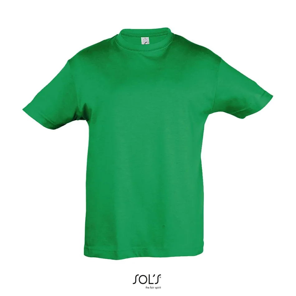 Camiseta Niño Cuello Redondo SOL'S REGENT KIDS VERDE PRADERA