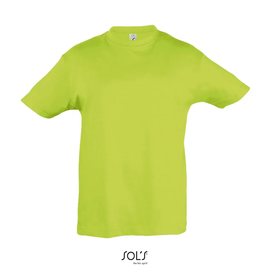 Camiseta Niño Cuello Redondo SOL'S REGENT KIDS VERDE MANZANA