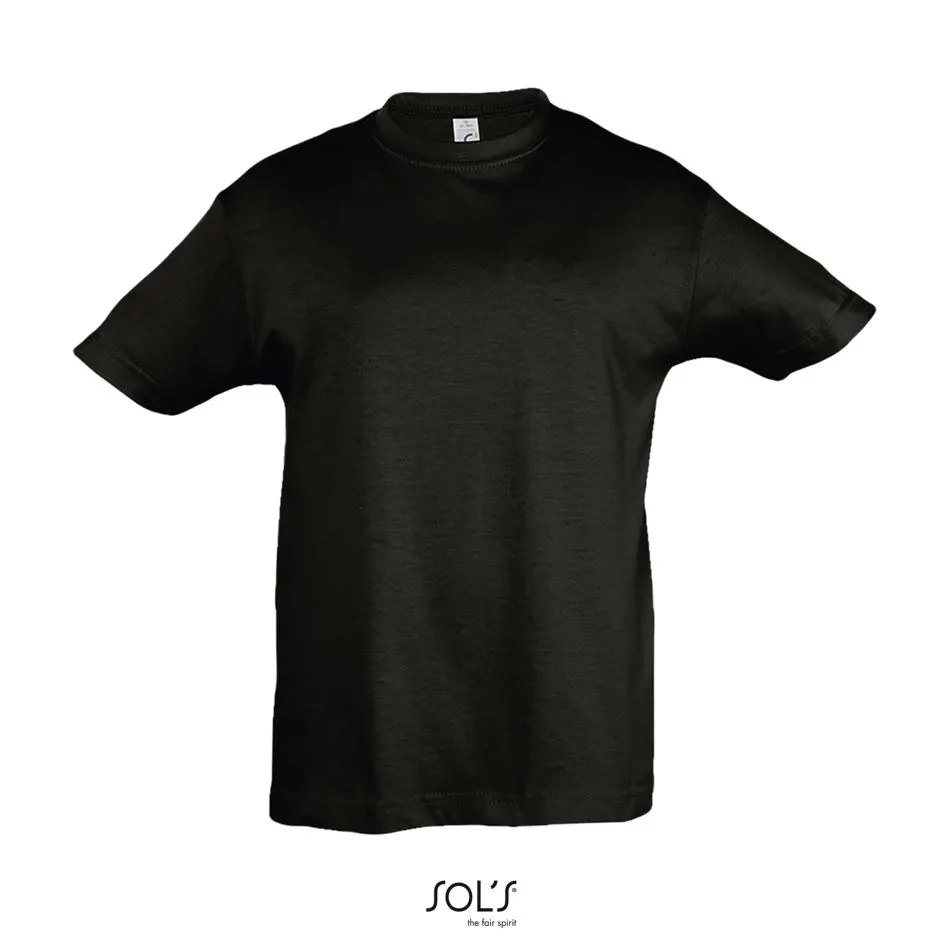 Camiseta Niño Cuello Redondo SOL'S REGENT KIDS NEGRO PROFUNDO