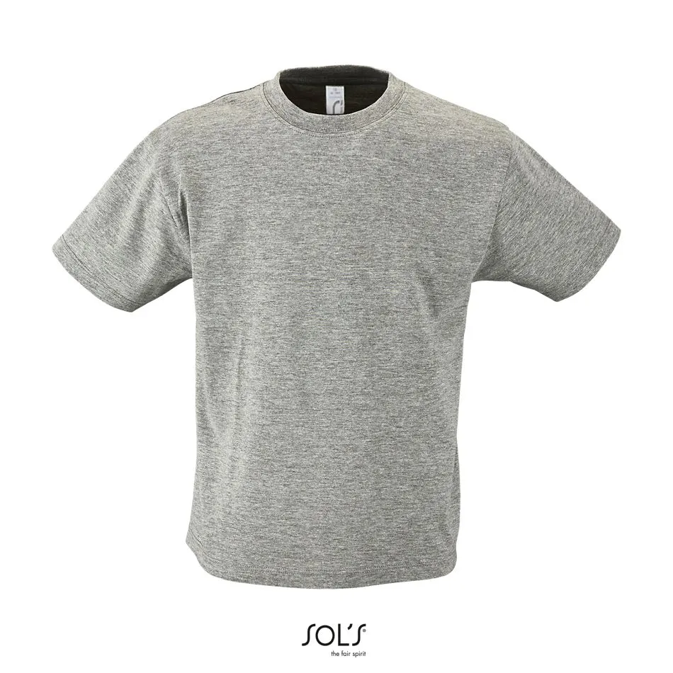 Camiseta Niño Cuello Redondo SOL'S REGENT KIDS GRIS MEZCLA