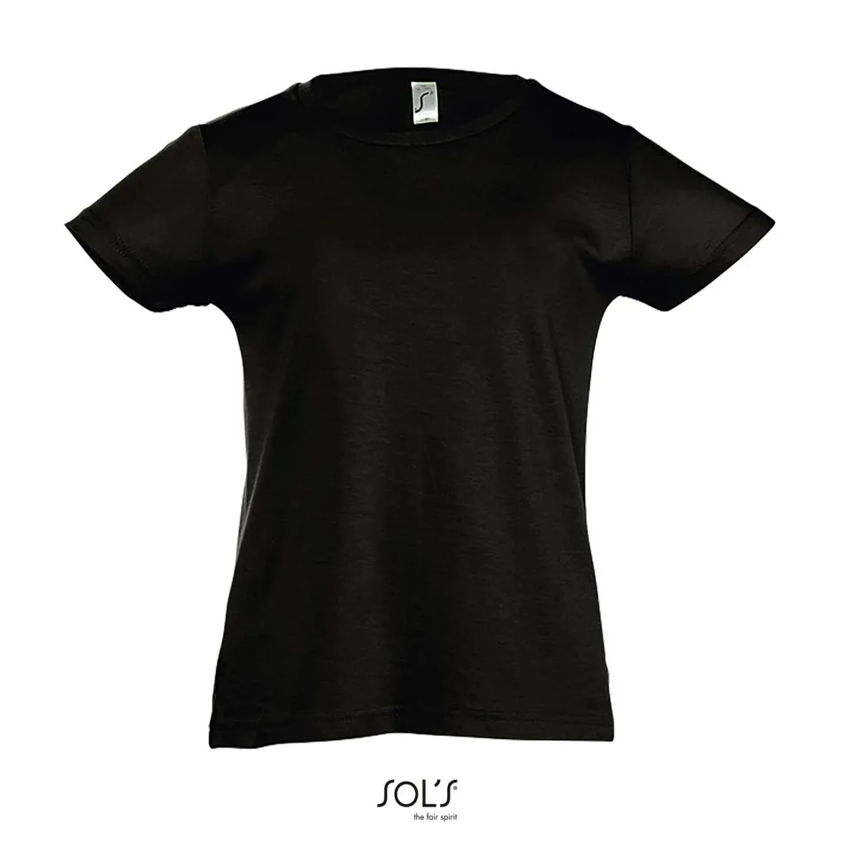 Camiseta Niña SOL'S CHERRY NEGRO PROFUNDO