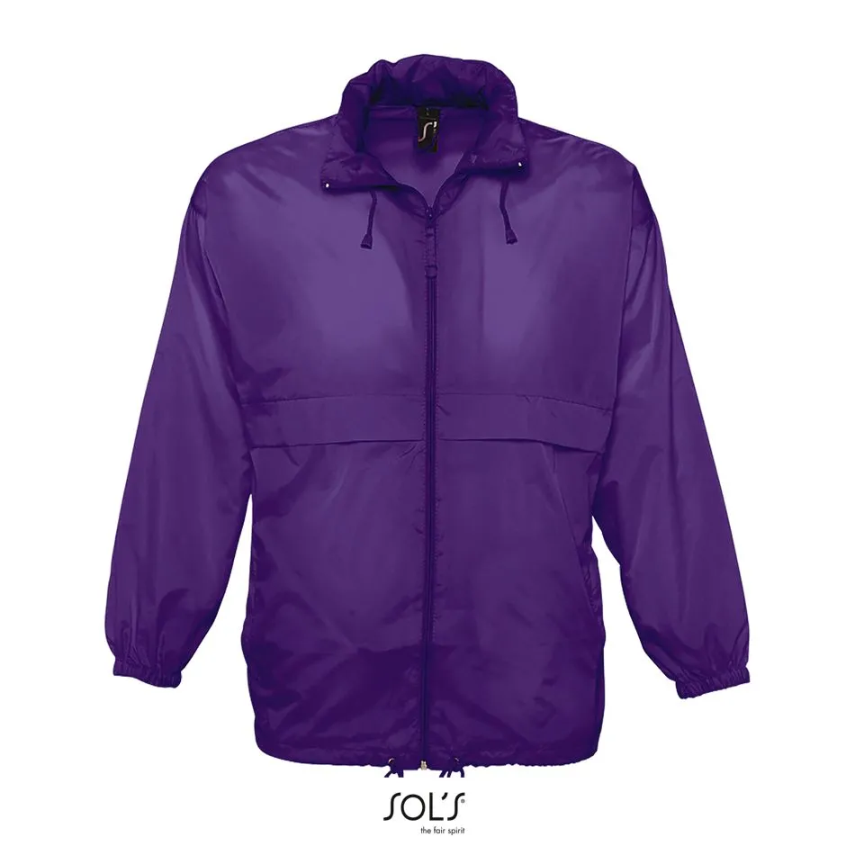 Cortaviento Unisex Hidrófugo SOL'S SURF MORADO OSCURO