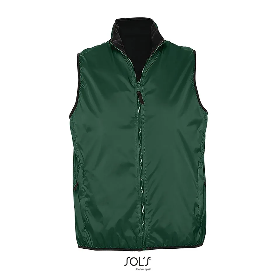 Chaleco Unisex Reversible Y Contrastado SOL'S WINNER VERDE BOSQUE