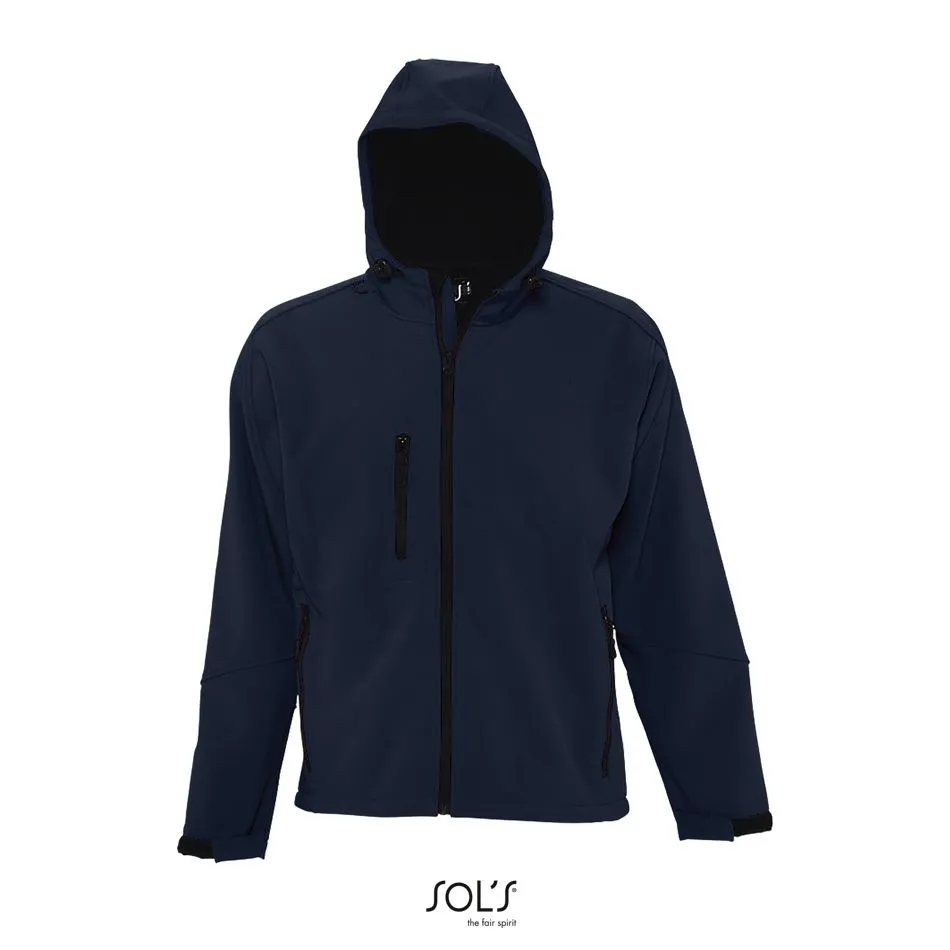 Softshell Con Capucha Para Hombre SOL'S REPLAY MEN FRENCH MARINO