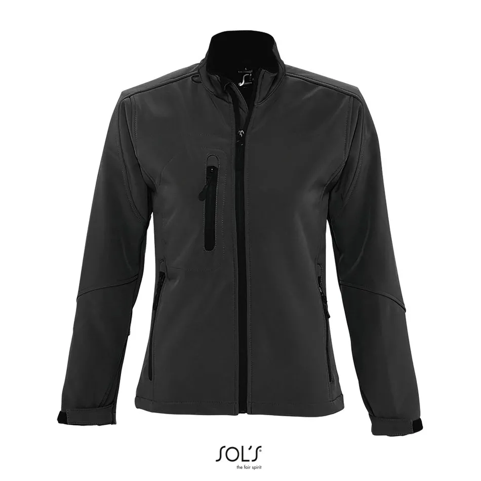 Softshell Con Cremallera Para Mujer SOL'S ROXY ANTRACITA