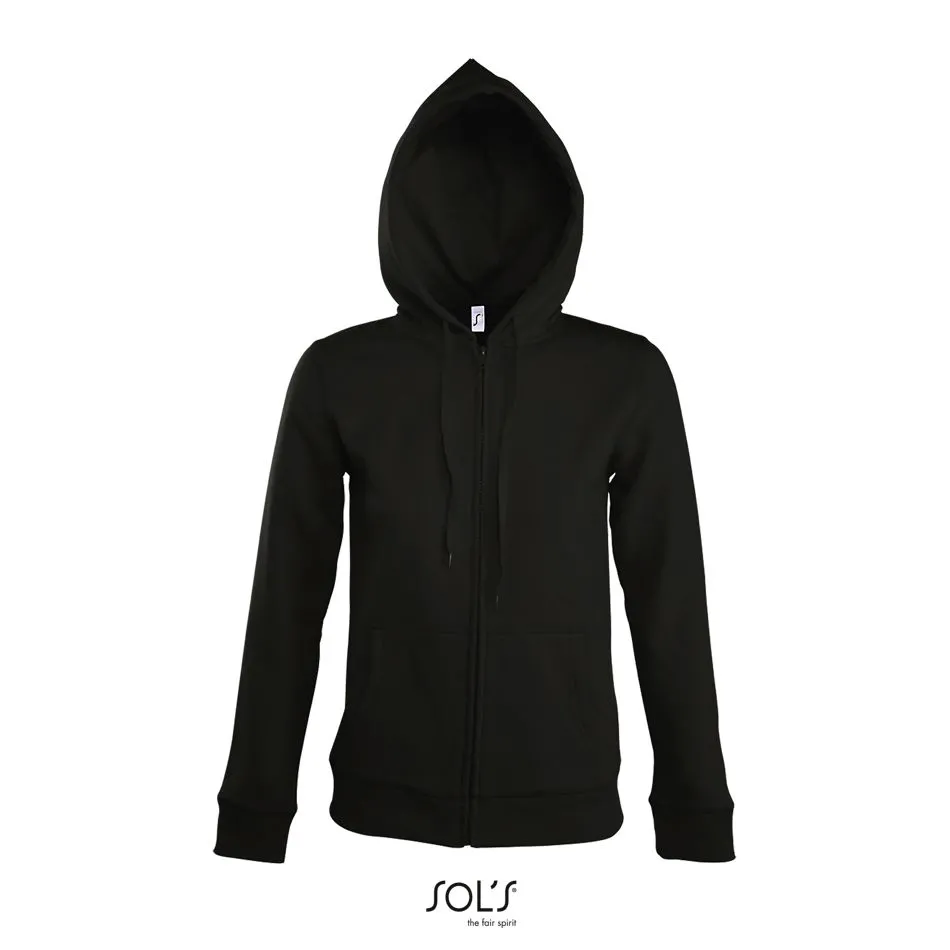 Chaqueta De Mujer Con Capucha SOL'S SEVEN WOMEN NEGRO