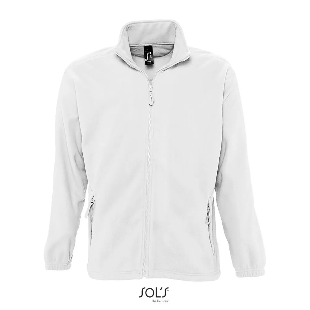 Chaqueta Con Cremallera Para Hombre SOL'S NORTH BLANCO