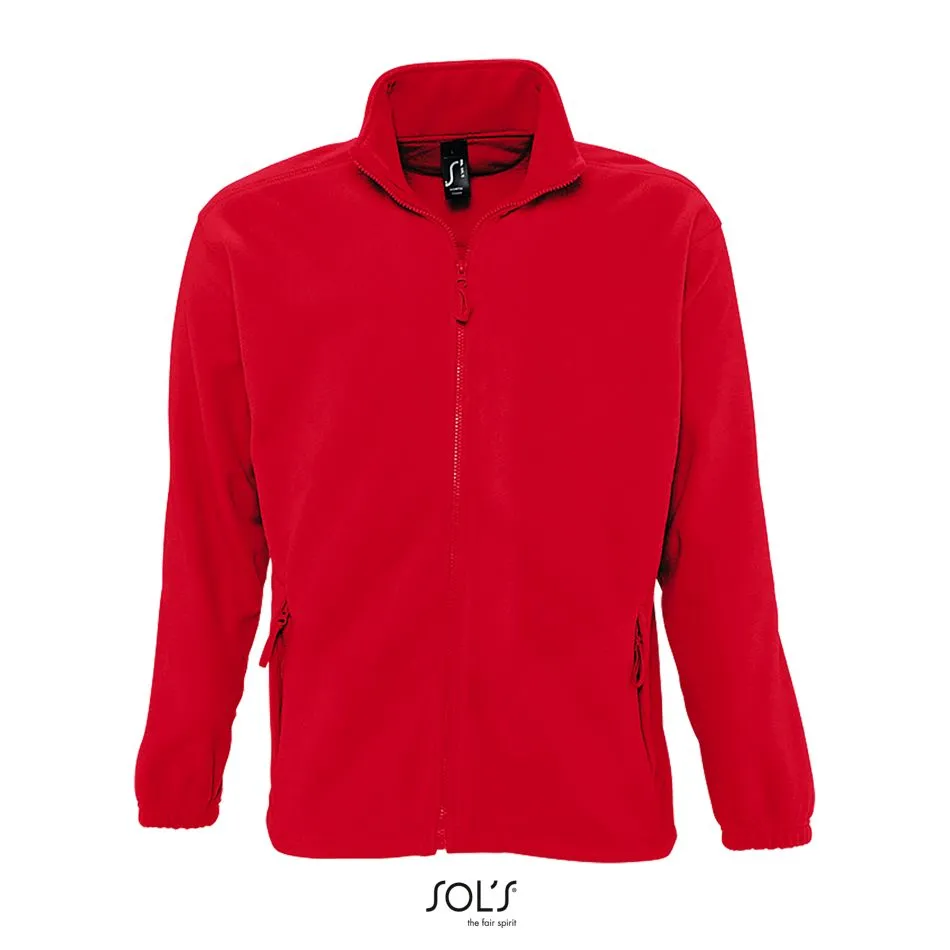 Chaqueta Con Cremallera Para Hombre SOL'S NORTH ROJO