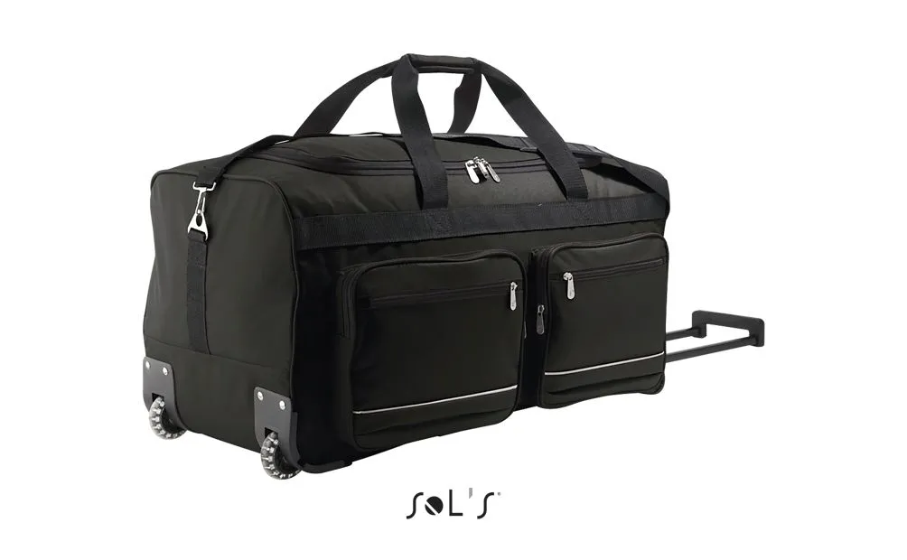 Bolsa De Viaje De “Lujo” De Poliéster 600D - Ruedas SOL'S VOYAGER NEGRO