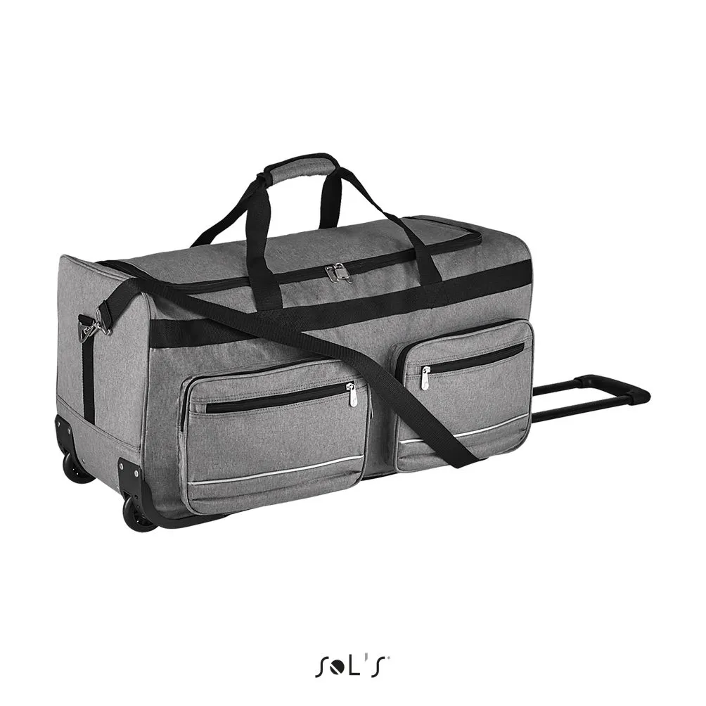 Bolsa De Viaje De “Lujo” De Poliéster 600D - Ruedas SOL'S VOYAGER GRIS MEZCLA