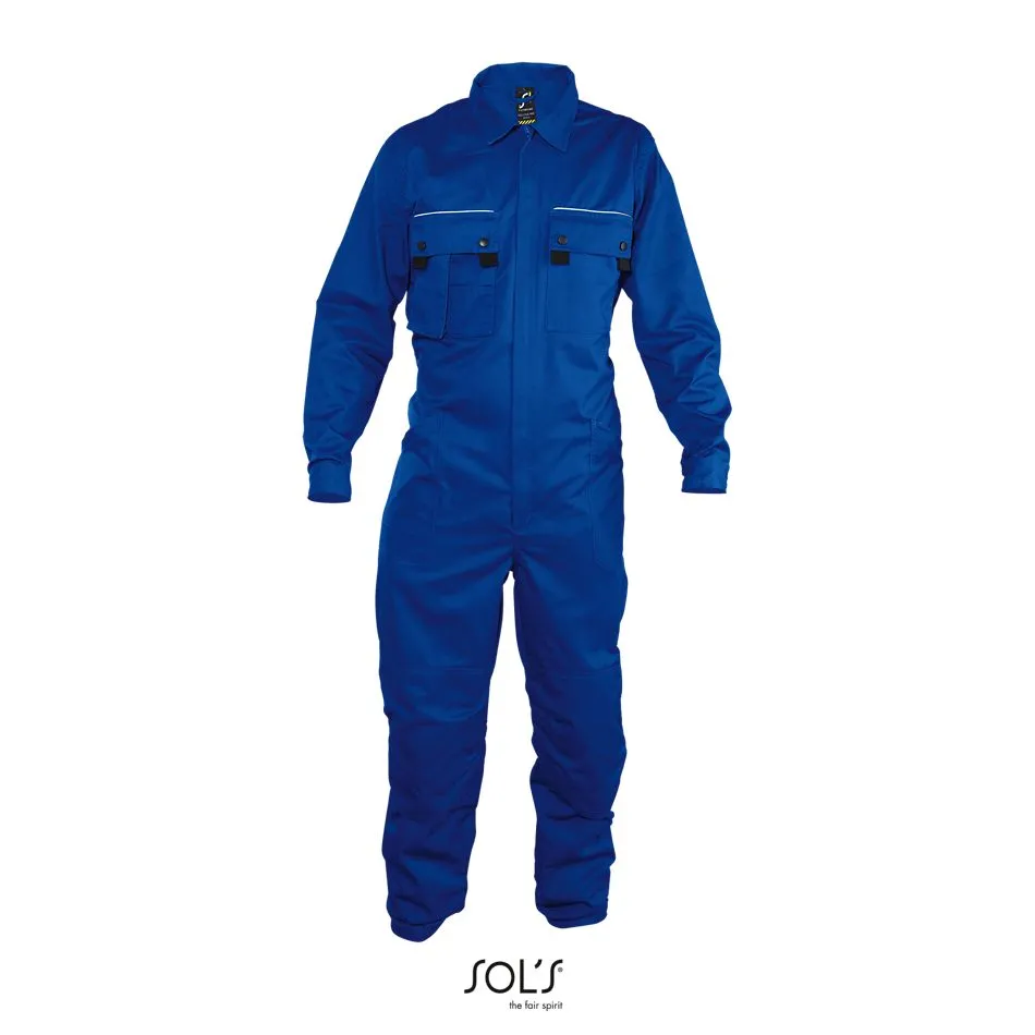 Buzo De Trabajo Con Cremallera Simple SOL'S SOLSTICE PRO AZUL BUGATTI