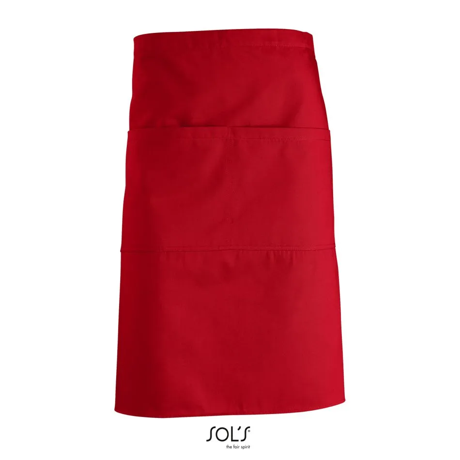 Delantal Medio Con 2 Bolsillos SOL'S GREENWICH ROJO