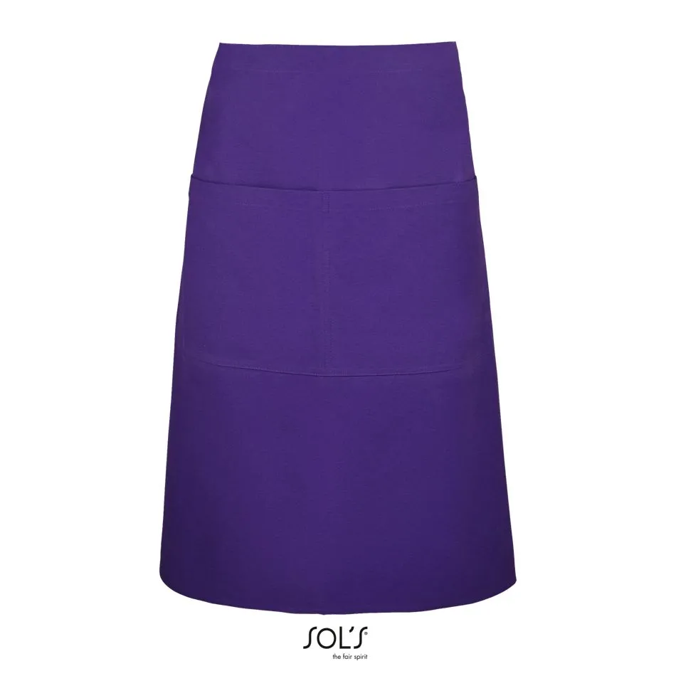 Delantal Medio Con 2 Bolsillos SOL'S GREENWICH MORADO OSCURO