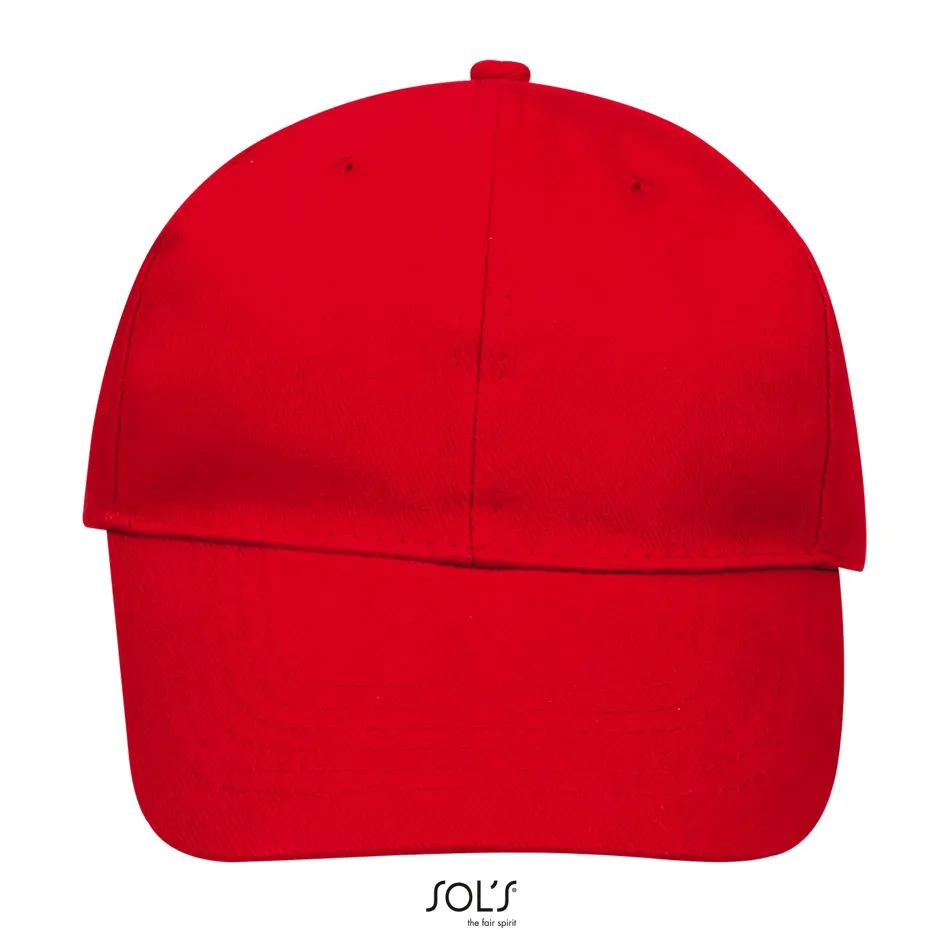 Gorra 6 Paneles SOL'S BUFFALO ROJO