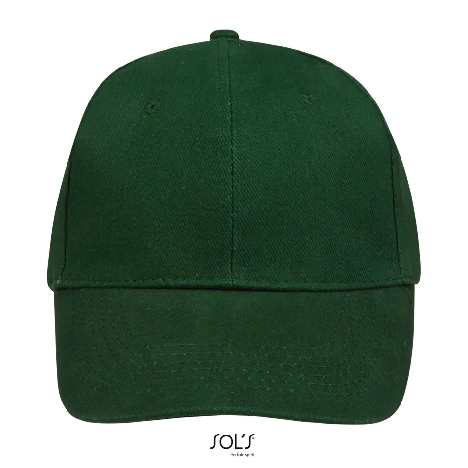 Gorra 6 Paneles SOL'S BUFFALO VERDE BOTELLA