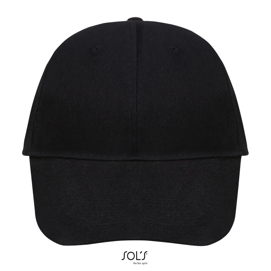 Gorra 6 Paneles SOL'S BUFFALO NEGRO