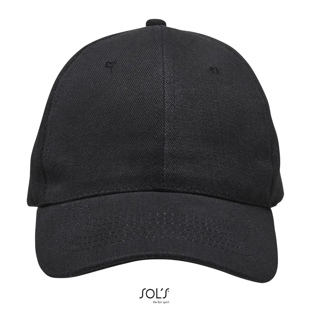 Gorra 6 Paneles SOL'S BUFFALO Gris Carbon