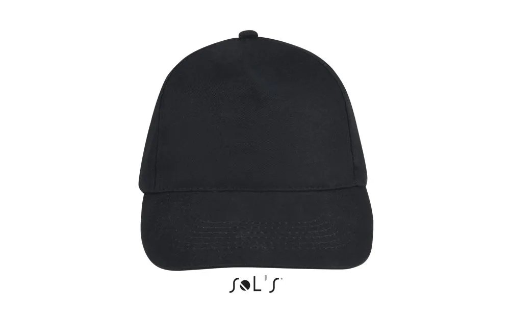 Gorra 5 Paneles SOL'S SUNNY NEGRO