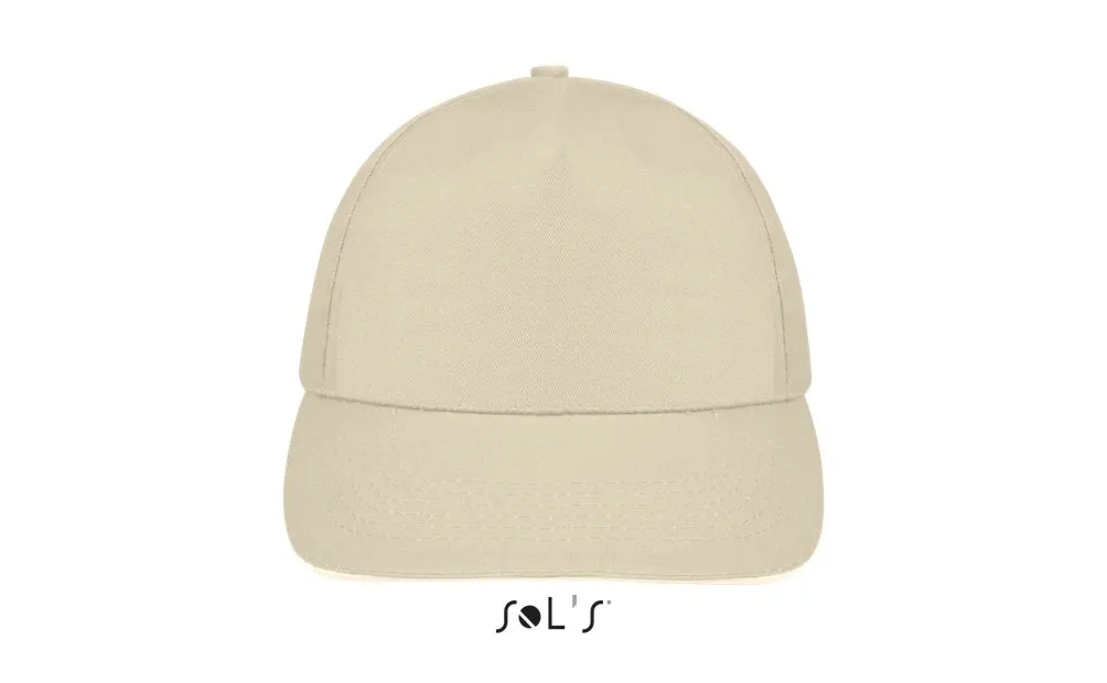 Gorra 5 Paneles SOL'S SUNNY BEIGE / BLANCO