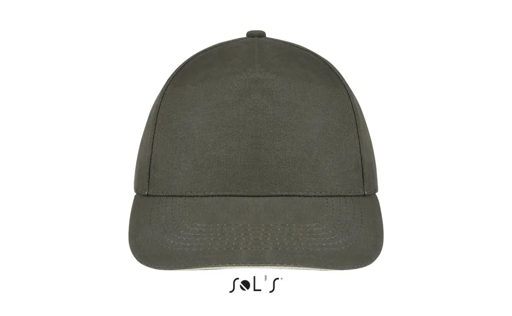 Gorra 5 Paneles SOL'S SUNNY Army Beig