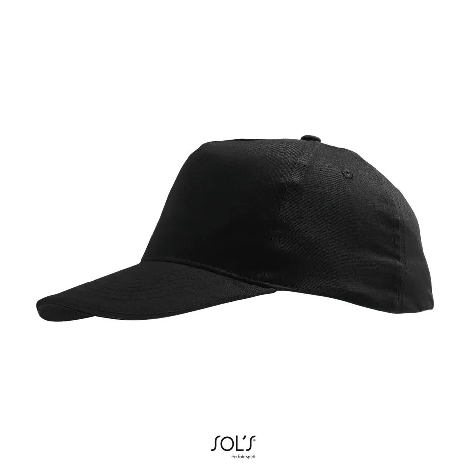 Gorra Niño 5 Paneles SOL'S SUNNY KIDS NEGRO