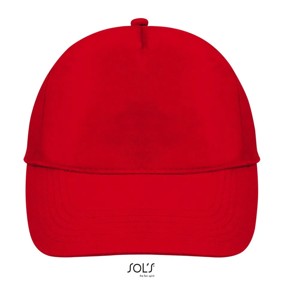Gorra De 5 Paneles SOL'S BUZZ ROJO