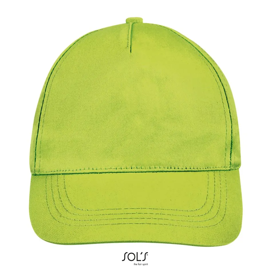 Gorra De 5 Paneles SOL'S BUZZ VERDE MANZANA