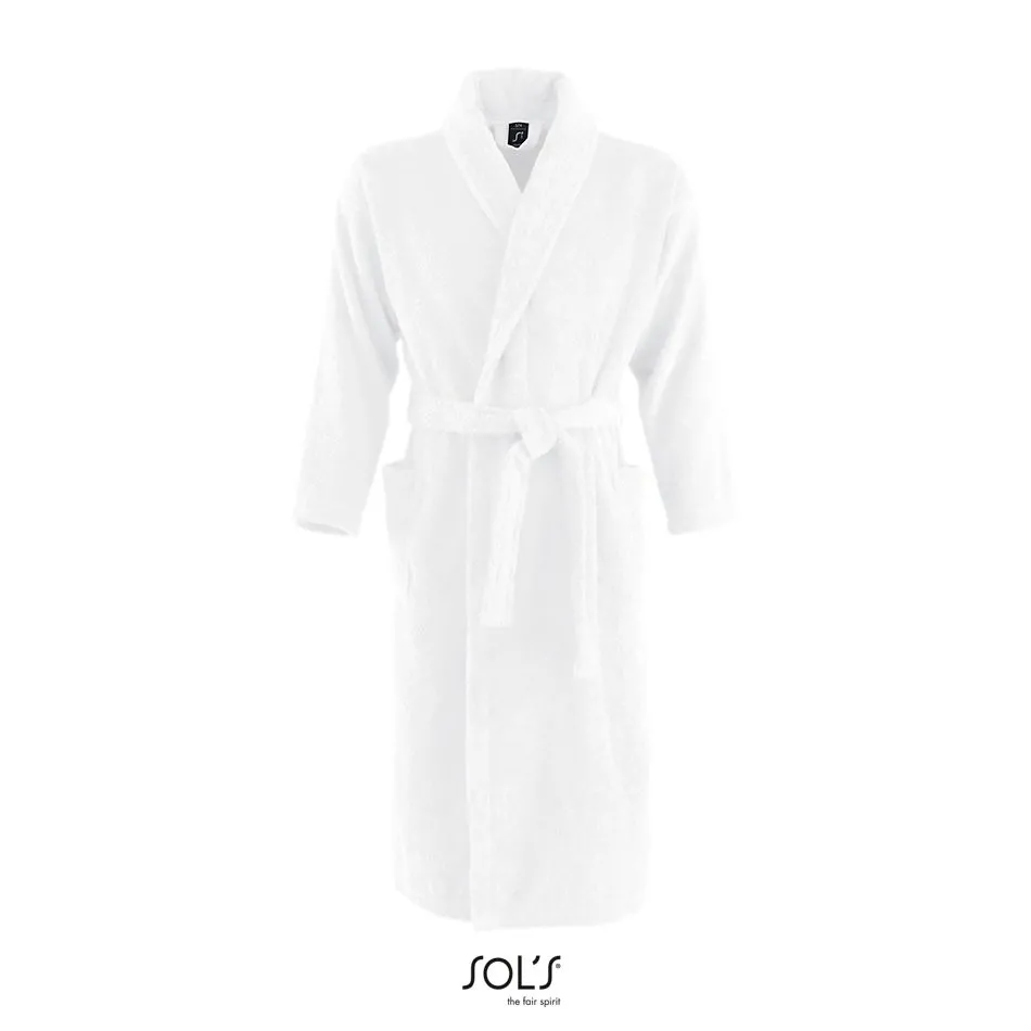 Albornoz De Baño Con Cuello Kimono SOL'S PALACE BLANCO