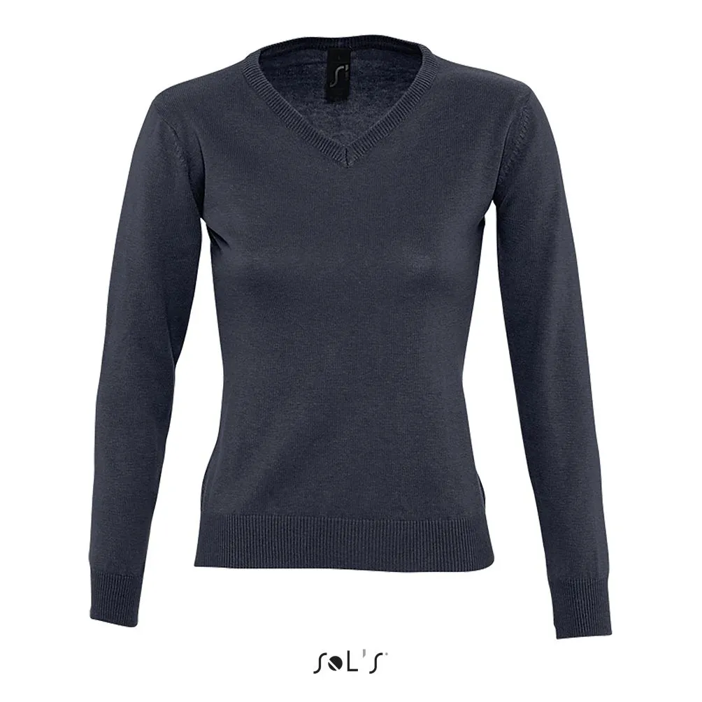 Jersey De Cuello Pico Para Mujer SOL'S GALAXY WOMEN AZUL MARINO