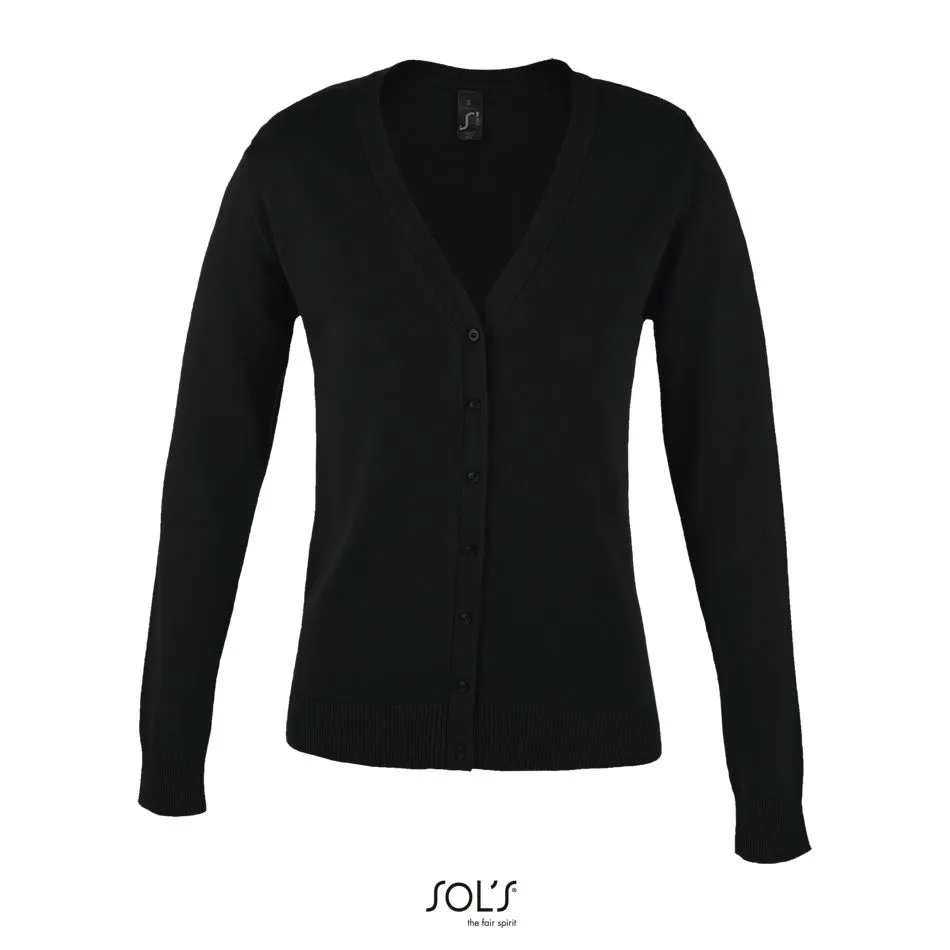 Rebeca De Punto Con Cuello Pico Para Mujer SOL'S GOLDEN WOMEN NEGRO