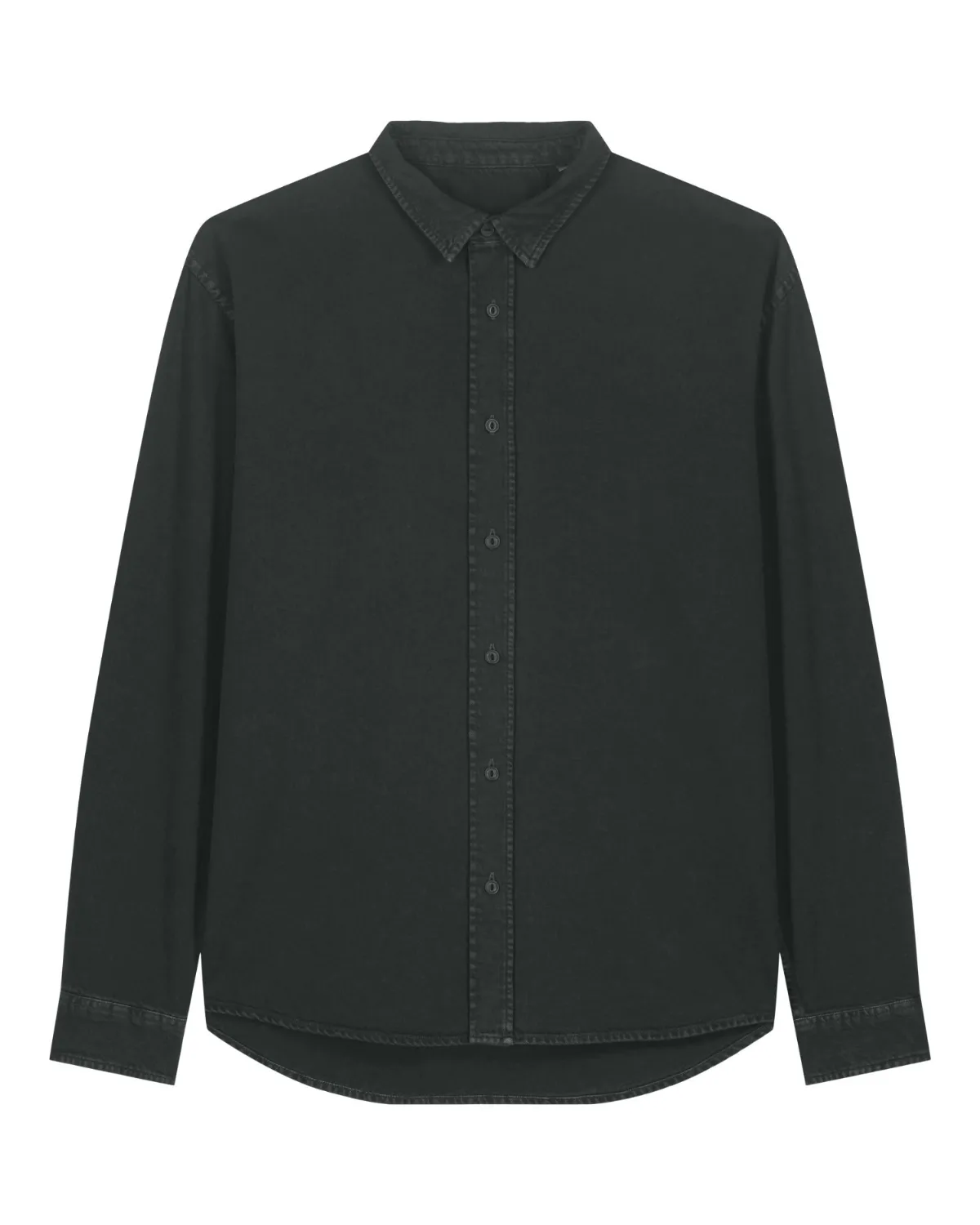 Worker Shirt G. Dyed Black Rock