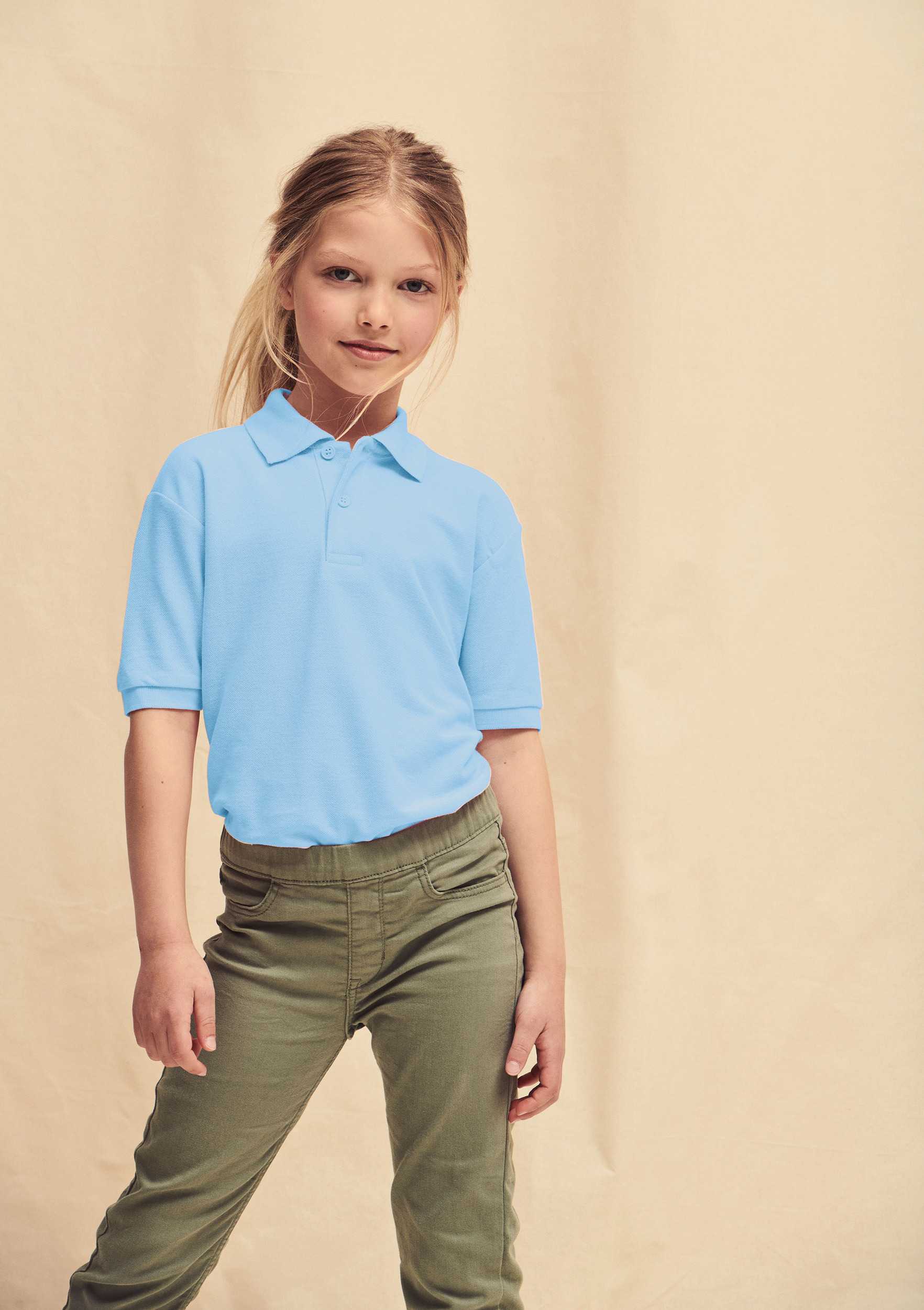  Fruit of the Loom Polo 65/35 niños