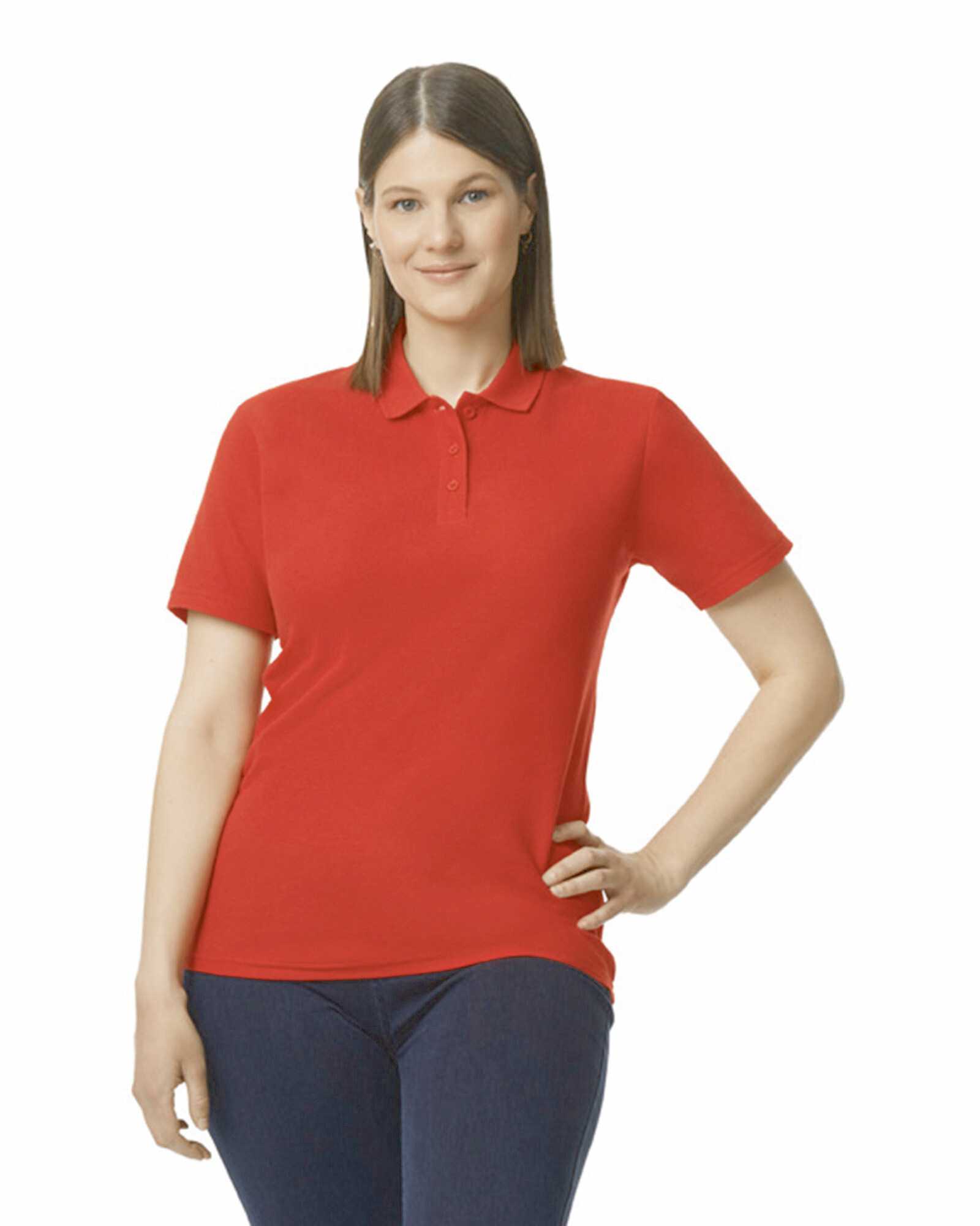  Gildan Polo Sofstyle Doble Piqué mujer