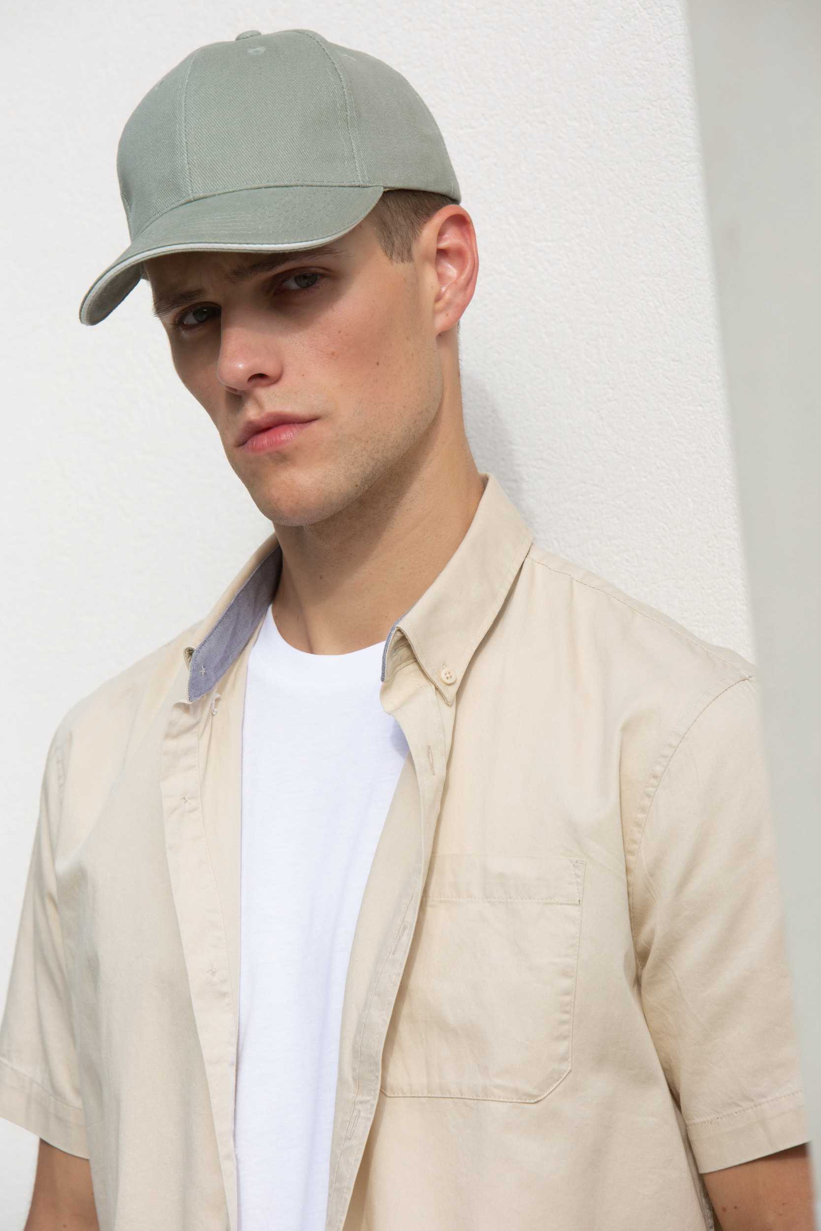  K-up Gorra algodón orgánico con sándwich contrastado - 6 paneles