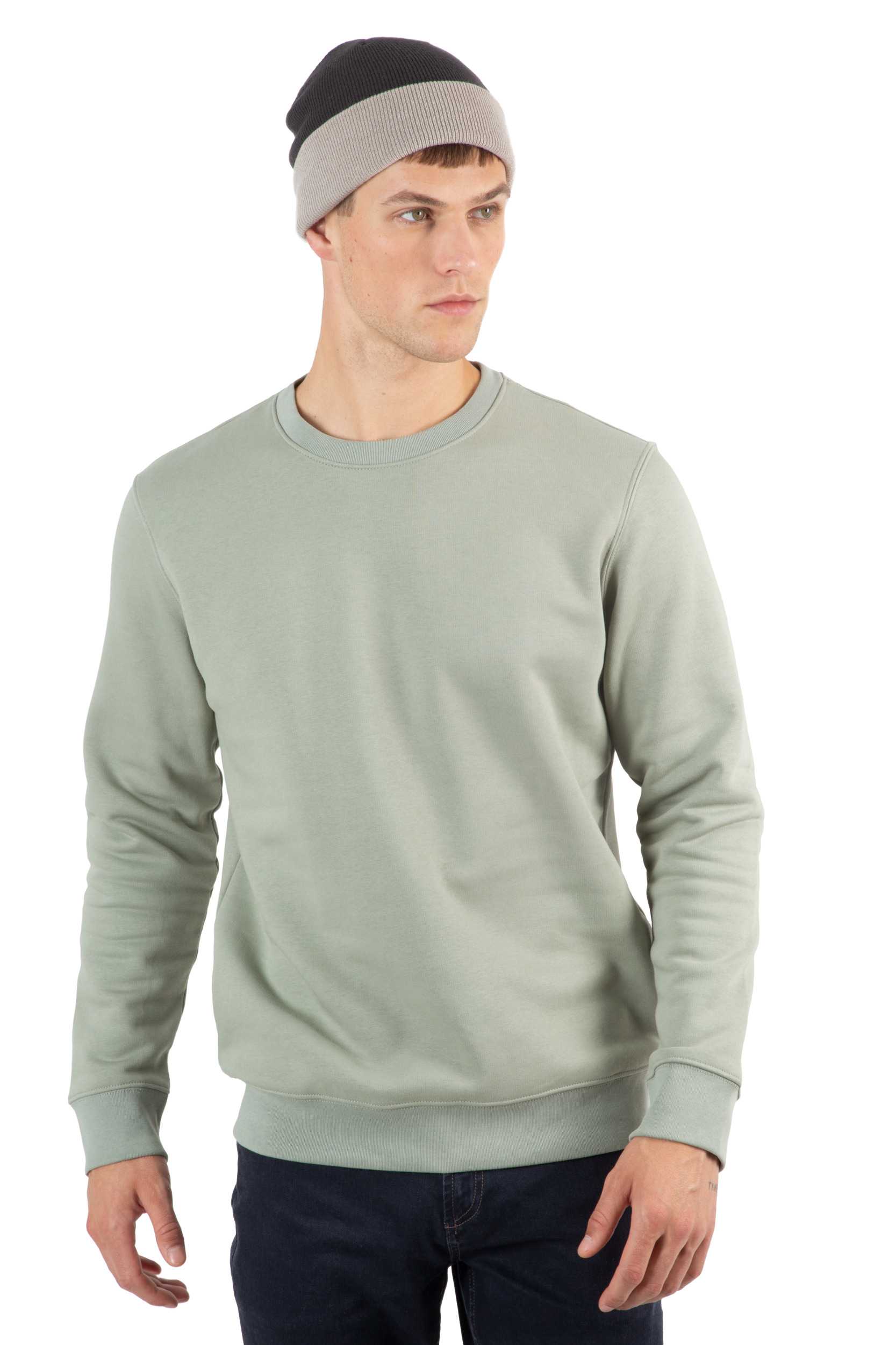  K-up Gorro bicolor con dobladillo