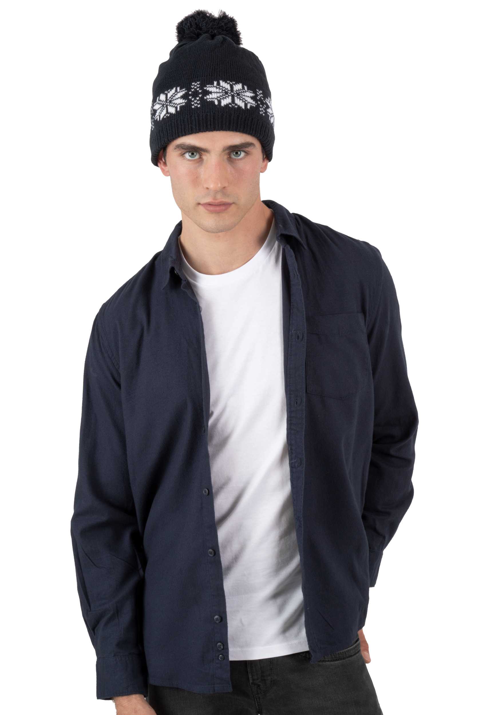  K-up Gorro navideño de punto con estrellas