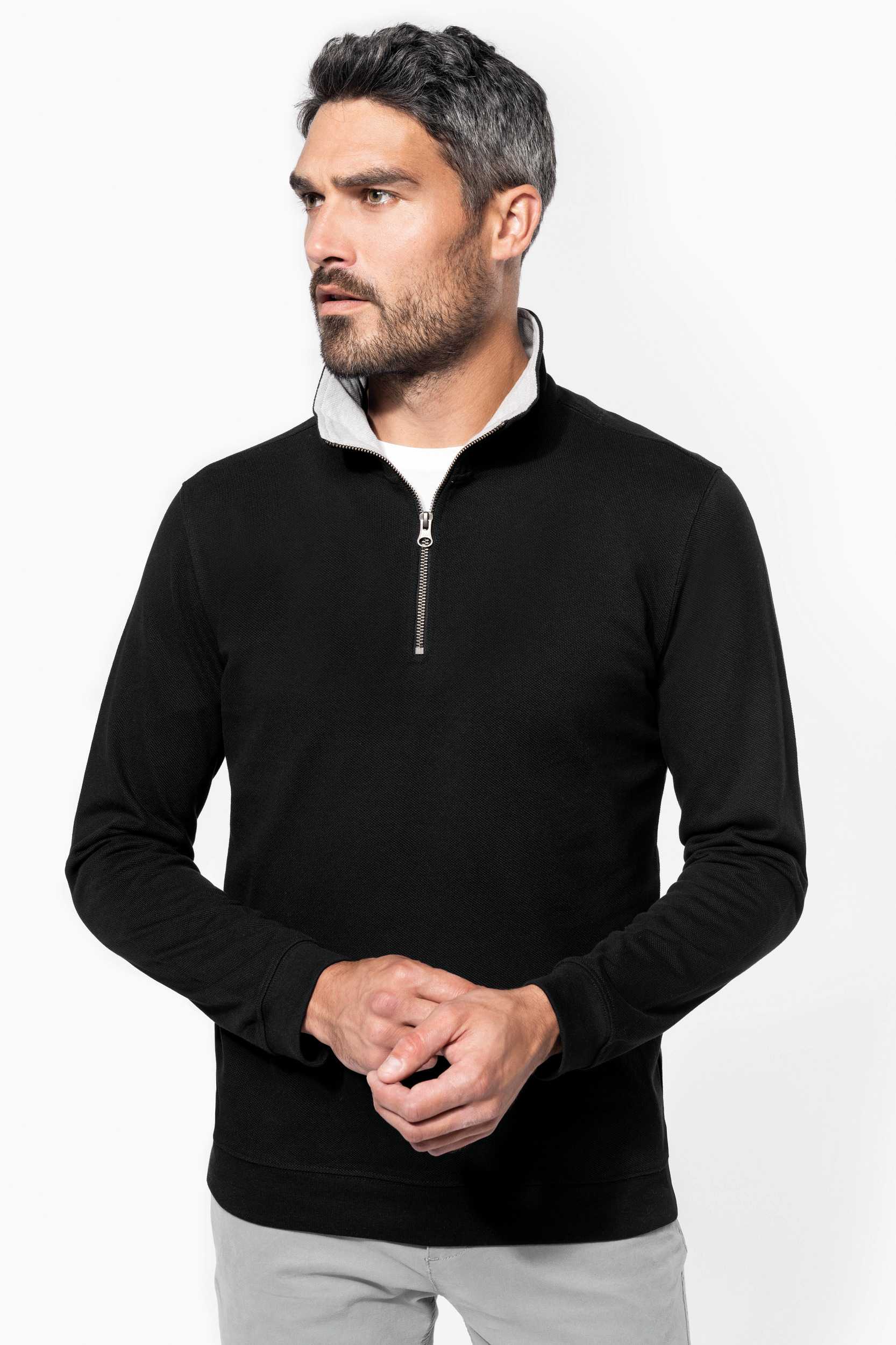  Kariban TRUCKER - Sudadera piqué 1/4 Cremallera