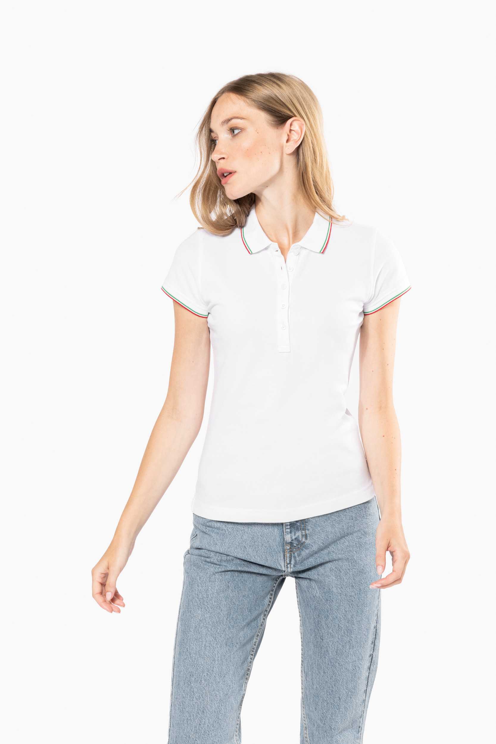  Kariban Polo de manga corta mujer