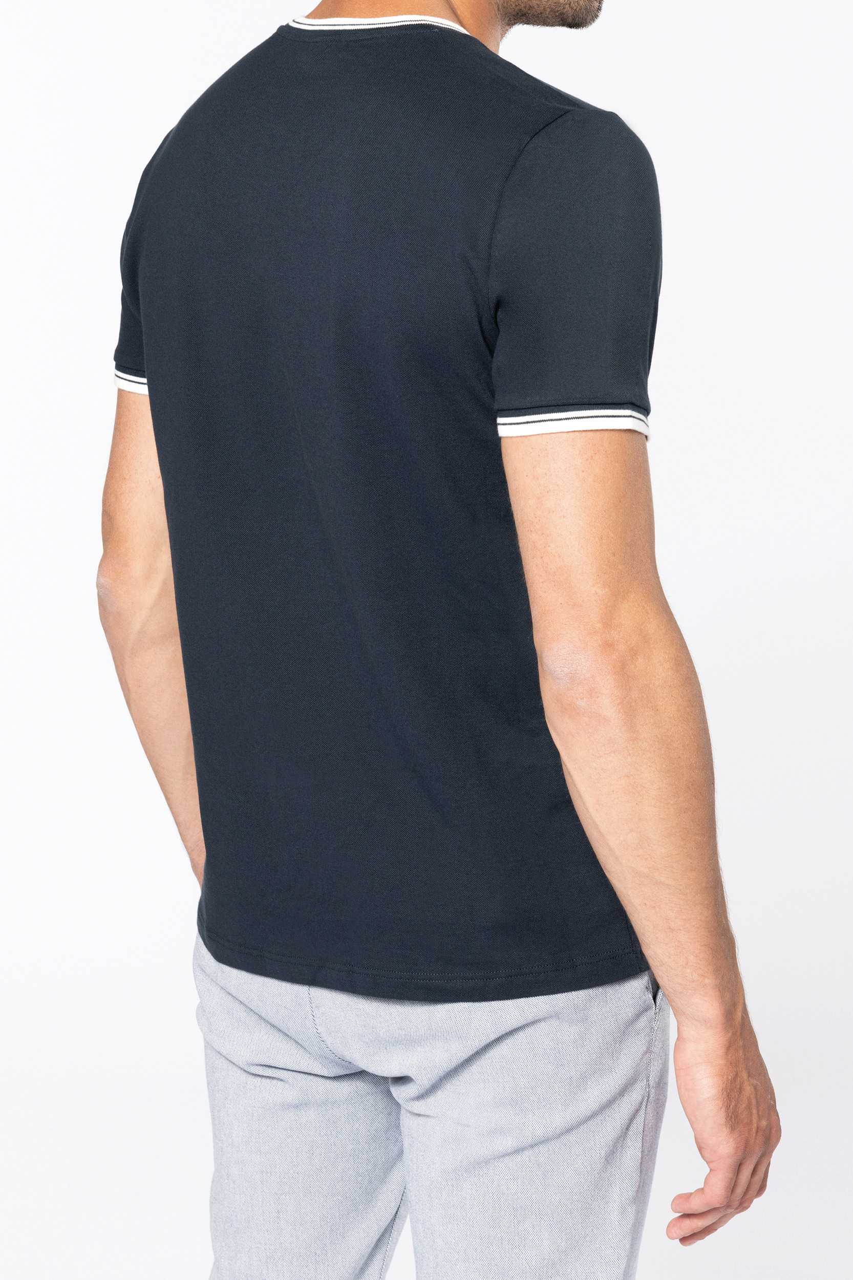  Kariban Camiseta de punto piqué con cuello redondo de hombre