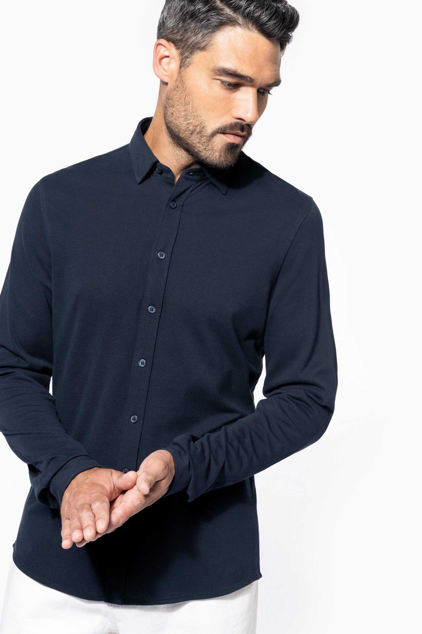  Kariban Camisa Piqué Manga larga