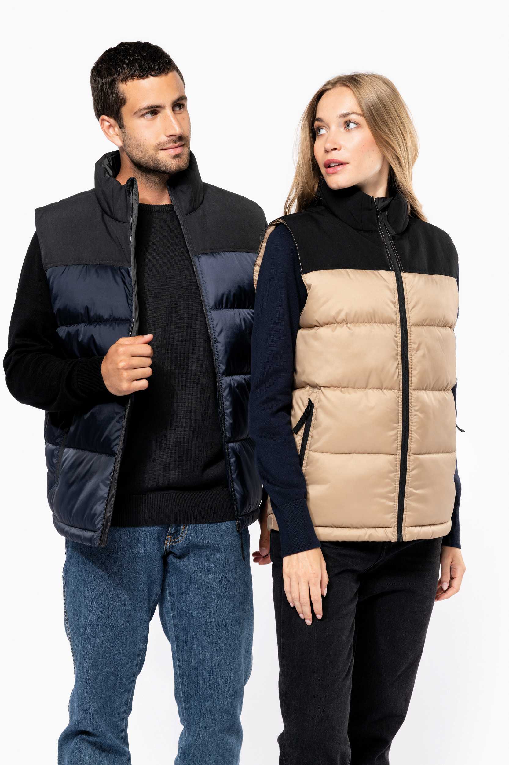  Kariban Chaleco acolchado bicolor unisex